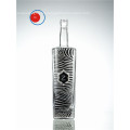 Glazing Glass Vodka Zebra Decorative Label Bottle